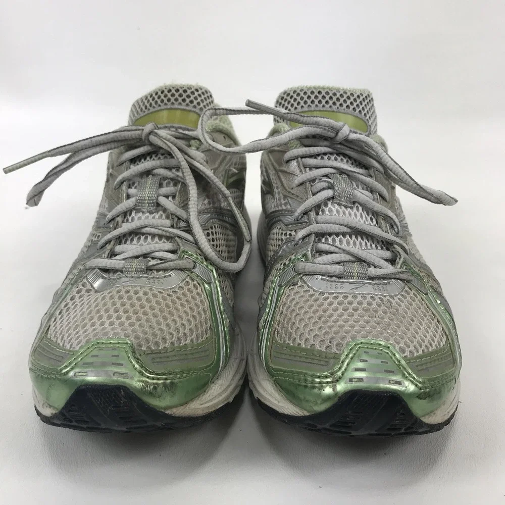 Brooks‎ Ghost Womens 8.5 B Green White Lace Up Running Training Shoes
